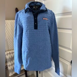 Vineyard Vines The Shep Shirt Blue Quilted Pullover
